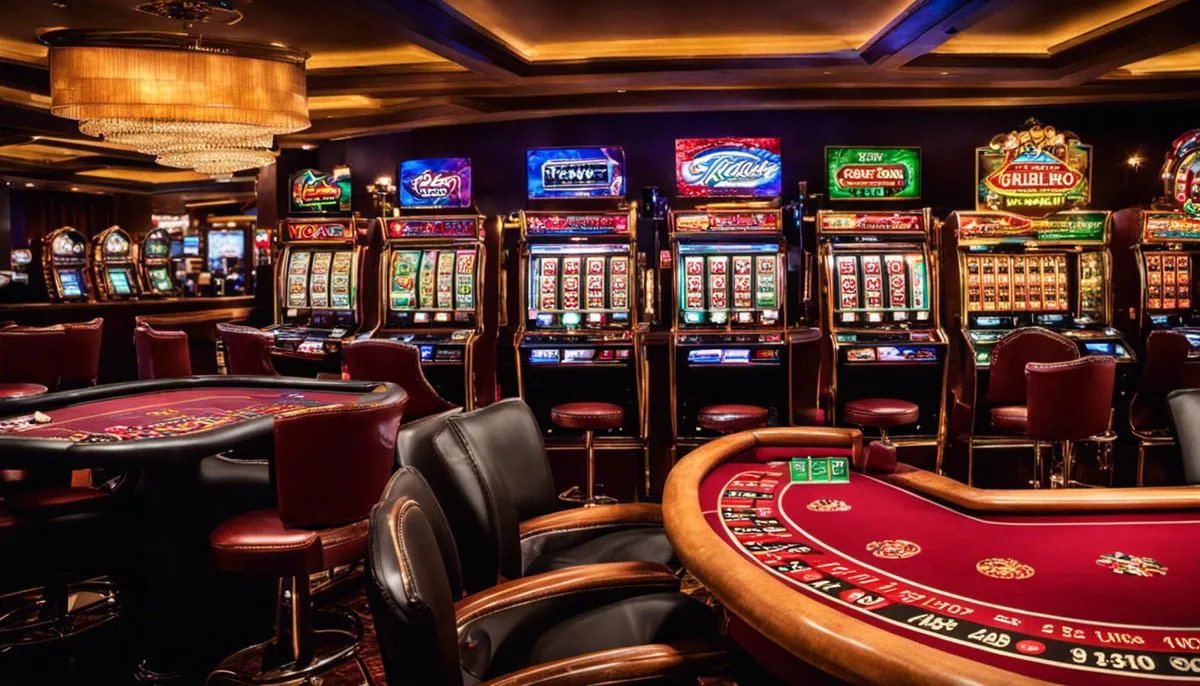 Antarmuka aplikasi gunbound yang menampilkan dashboard sportsbook dan kasino langsung